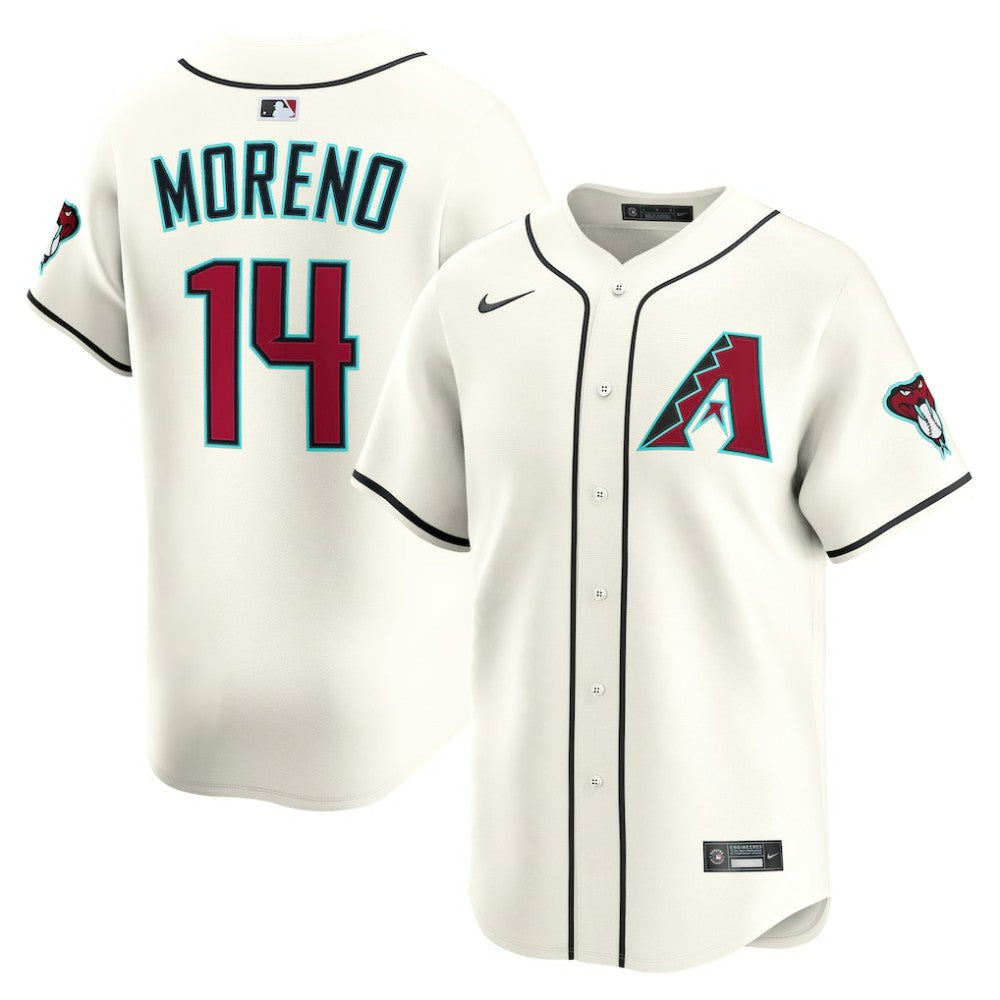 Gabriel Moreno Arizona Diamondbacks Nike Home Limited Player Jersey - Cream Jerseys