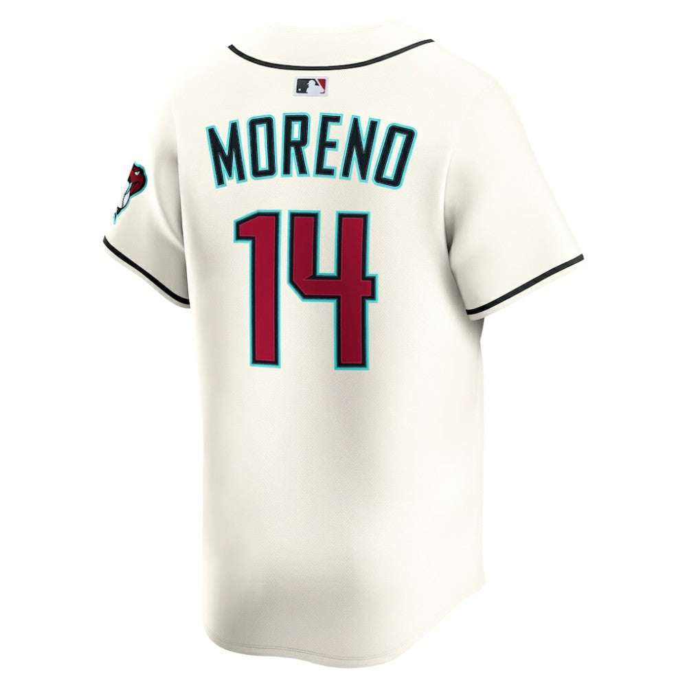 Gabriel Moreno Arizona Diamondbacks Nike Home Limited Player Jersey - Cream Jerseys