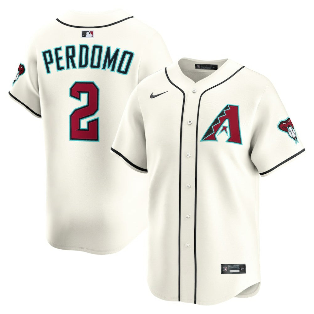 Geraldo Perdomo Arizona Diamondbacks Nike Home Limited Player Jersey - Cream Jerseys
