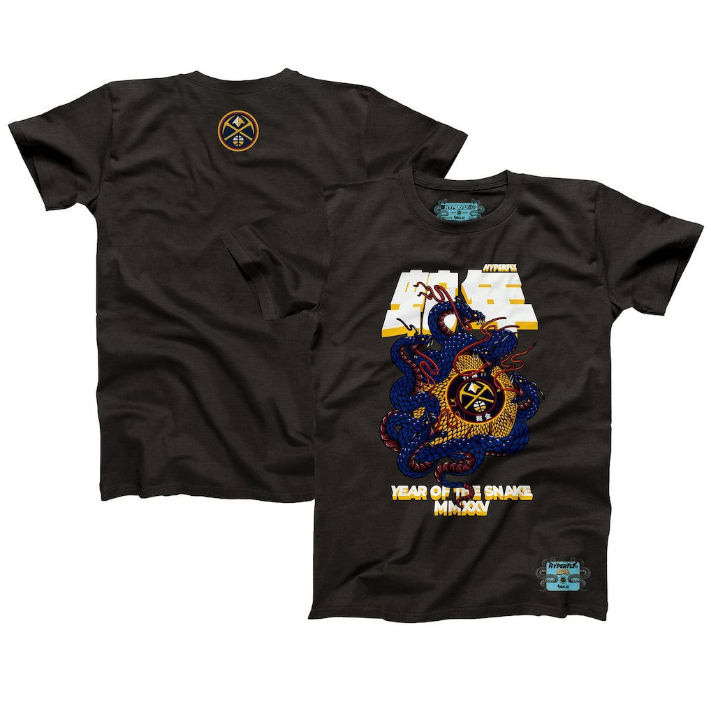 Denver Nuggets NBALab x Hyperfly Unisex Year of the Snake Lunar New Year Collection T-Shirt Heather Black outlet