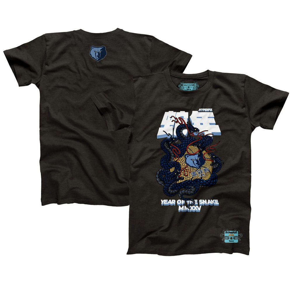 Memphis Grizzlies NBALab x Hyperfly Unisex Year of the Snake Lunar New Year Collection T-Shirt Heather Black outlet