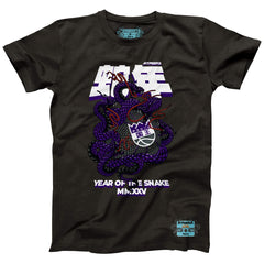 Sacramento Kings NBALab x Hyperfly Unisex Year of the Snake Lunar New Year Collection T-Shirt Heather Black