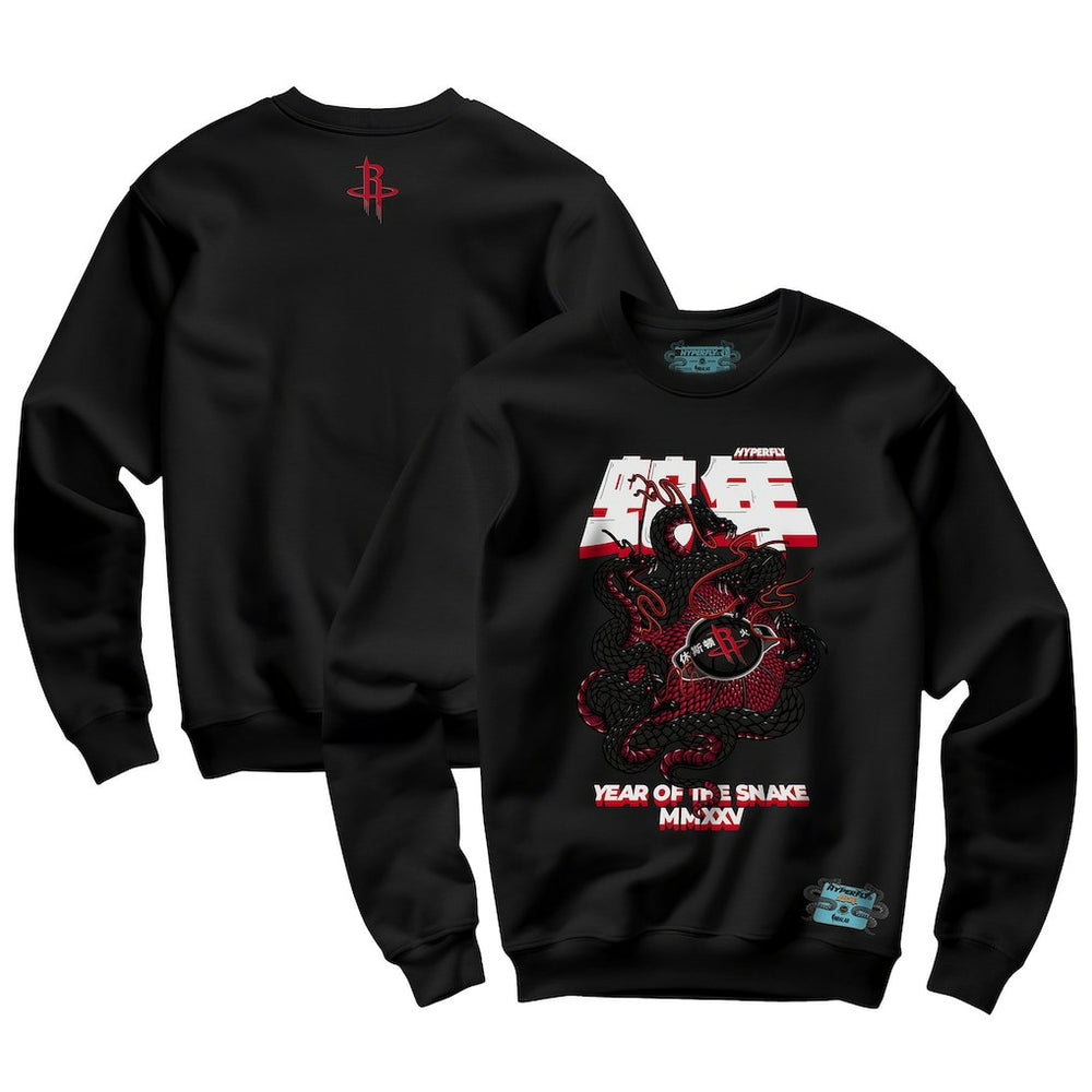 Houston Rockets NBALab x Hyperfly Unisex Year of the Snake Lunar New Year Collection Sweatshirt Black