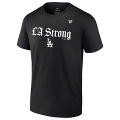 Los Angeles Dodgers Fanatics Unisex LA Strong T-Shirt - Black T-shirts