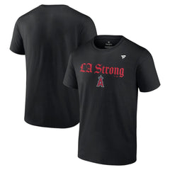 Los Angeles Angels Fanatics Unisex LA Strong T-Shirt - Black T-shirts