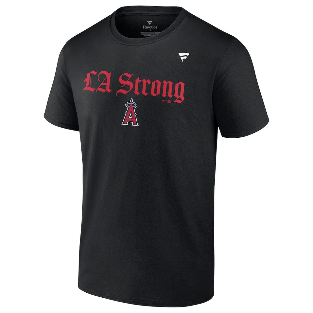 Los Angeles Angels Fanatics Unisex LA Strong T-Shirt - Black T-shirts