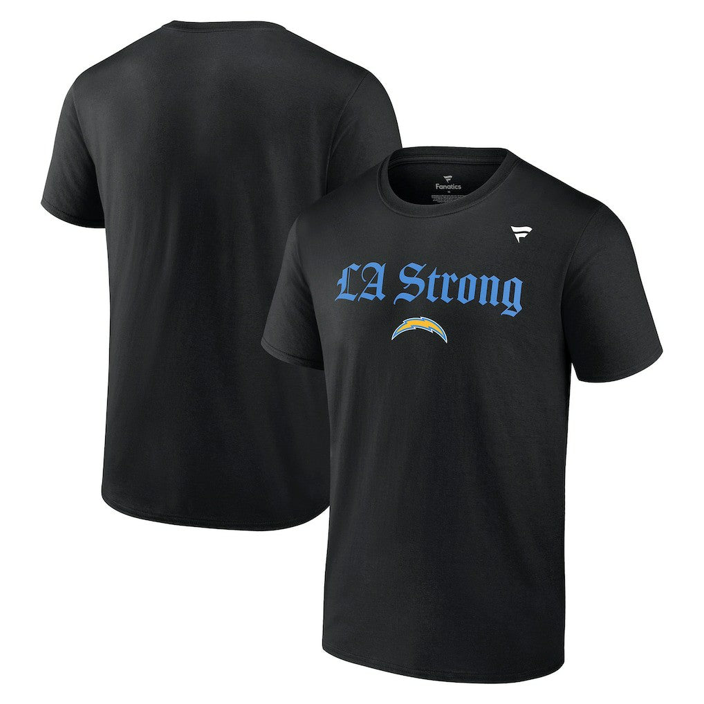Los Angeles Chargers Unisex LA Strong T-Shirt - Black T-shirts