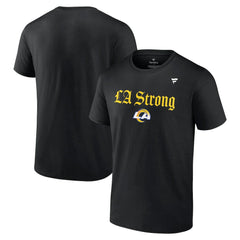 Los Angeles Rams Unisex LA Strong T-Shirt - Black T-shirts