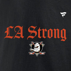 Anaheim Ducks Fanatics Unisex LA Strong T-Shirt - Black | US 202756572