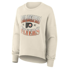 Philadelphia Flyers Fanatics Women's Oversized Slice Pullover Sweatshirt - Cream | US 202756614