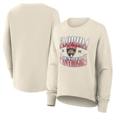 Florida Panthers Fanatics Women's Oversized Slice Pullover Sweatshirt - Cream | US 202756642