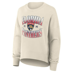 Florida Panthers Fanatics Women's Oversized Slice Pullover Sweatshirt - Cream | US 202756642