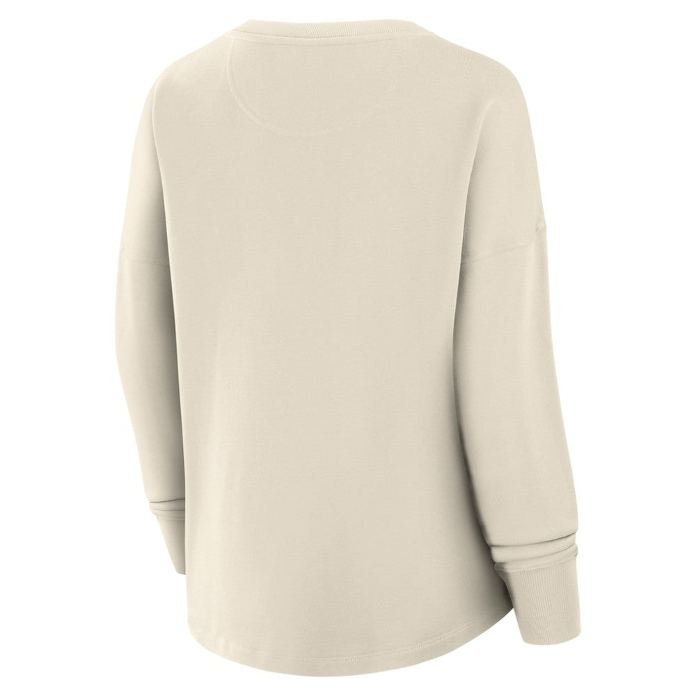 Toronto Maple Leafs Fanatics Women's Oversized Slice Pullover Sweatshirt - Cream | US 202756643