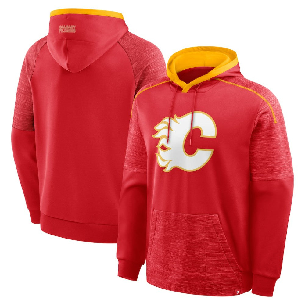 Calgary Flames Fanatics Goaltender Defender Pullover Hoodie - Red | US 202756668