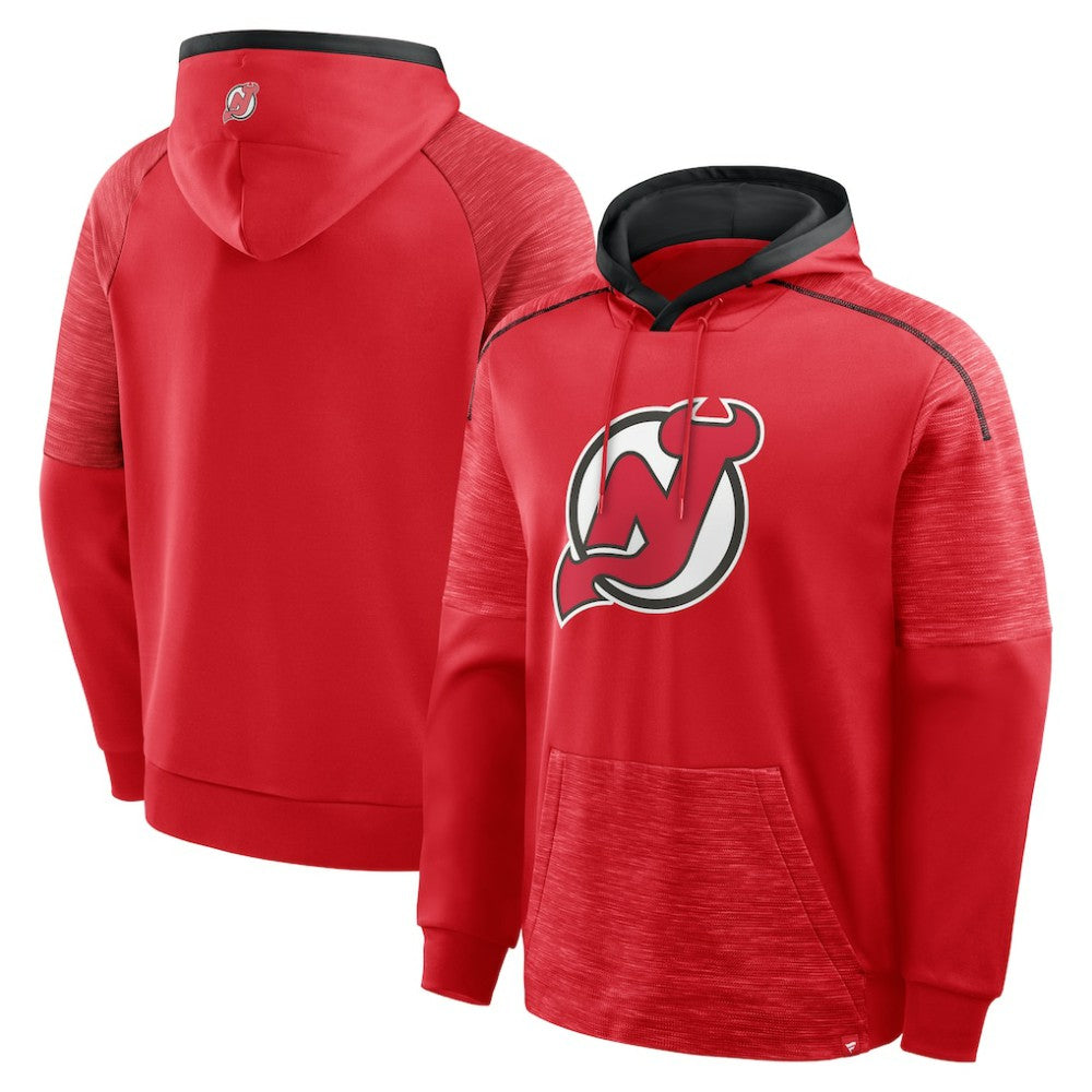 New Jersey Devils Fanatics Goaltender Defender Pullover Hoodie - Red | US 202756682