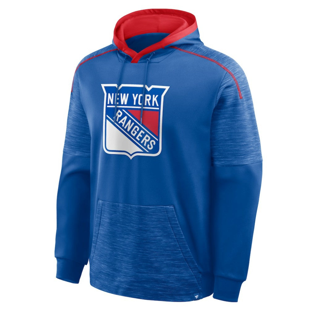 New York Rangers Fanatics Goaltender Defender Pullover Hoodie - Blue | US 202756684