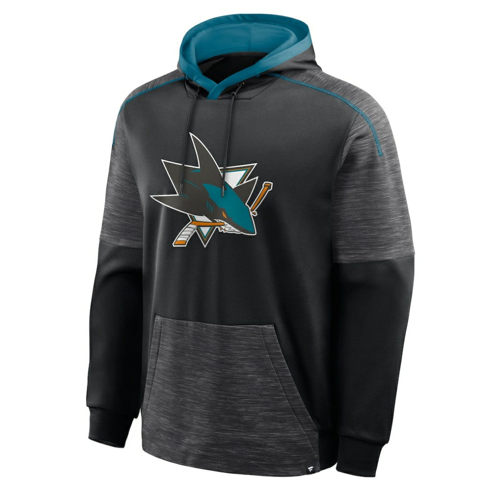 San Jose Sharks Fanatics Goaltender Defender Pullover Hoodie - Black | US 202756688