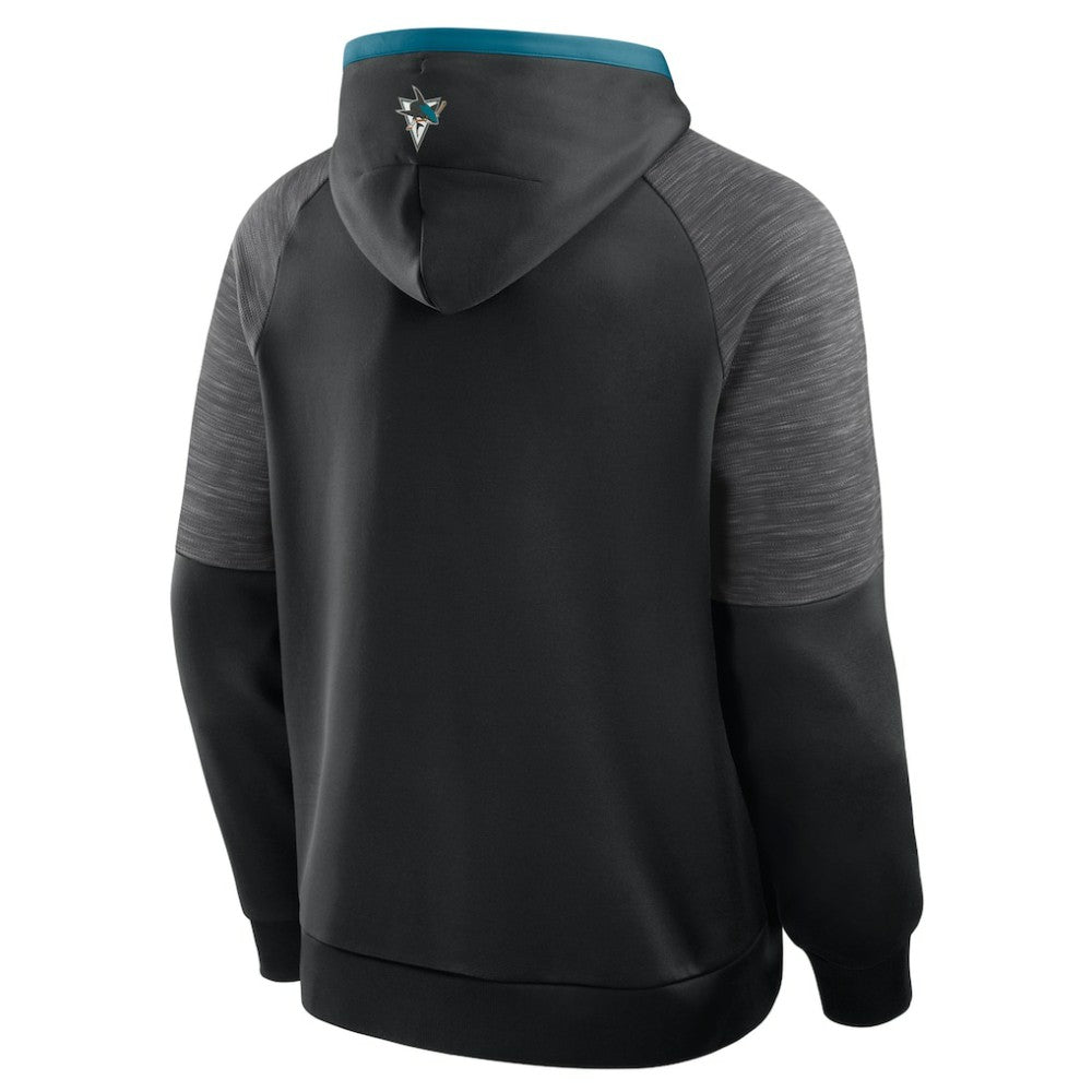 San Jose Sharks Fanatics Goaltender Defender Pullover Hoodie - Black | US 202756688