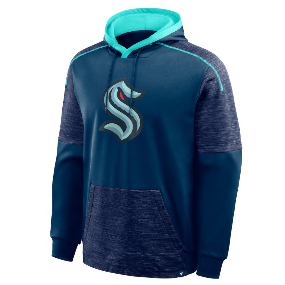 Seattle Kraken Fanatics Goaltender Defender Pullover Hoodie - Deep Sea Blue | US 202756689