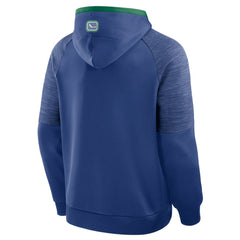 Vancouver Canucks Fanatics Goaltender Defender Pullover Hoodie - Blue | US 202756696
