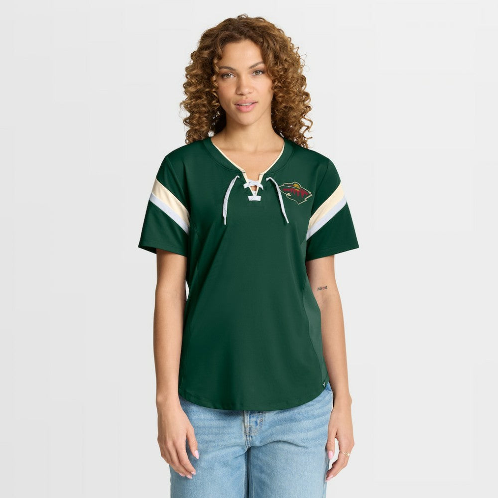 Minnesota Wild Fanatics Women's Offside Athena T-Shirt - Green | US 202756702