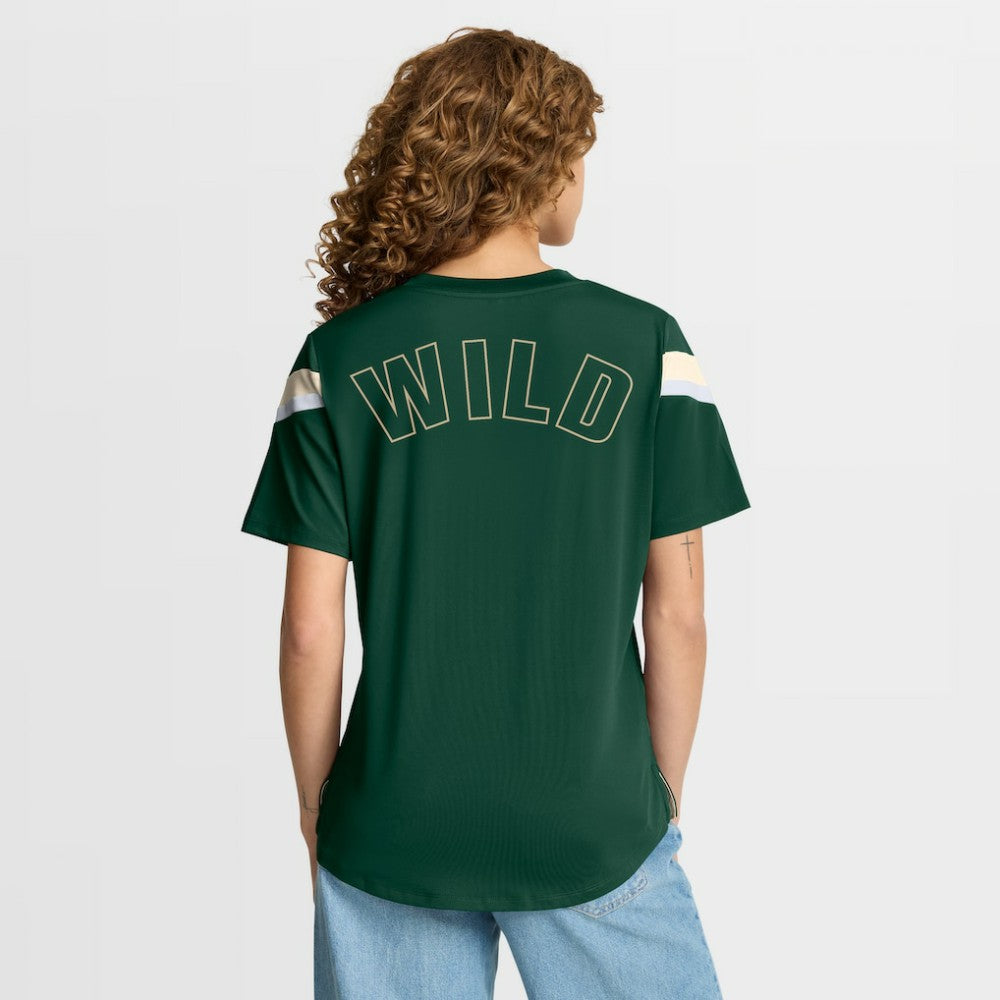 Minnesota Wild Fanatics Women's Offside Athena T-Shirt - Green | US 202756702
