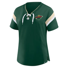 Minnesota Wild Fanatics Women's Offside Athena T-Shirt - Green | US 202756702