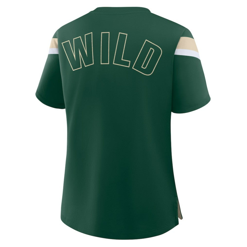 Minnesota Wild Fanatics Women's Offside Athena T-Shirt - Green | US 202756702