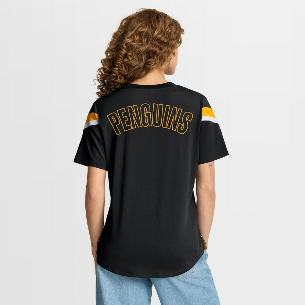 Pittsburgh Penguins Fanatics Women's Offside Athena T-Shirt - Black | US 202756706