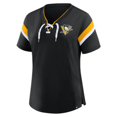 Pittsburgh Penguins Fanatics Women's Offside Athena T-Shirt - Black | US 202756706