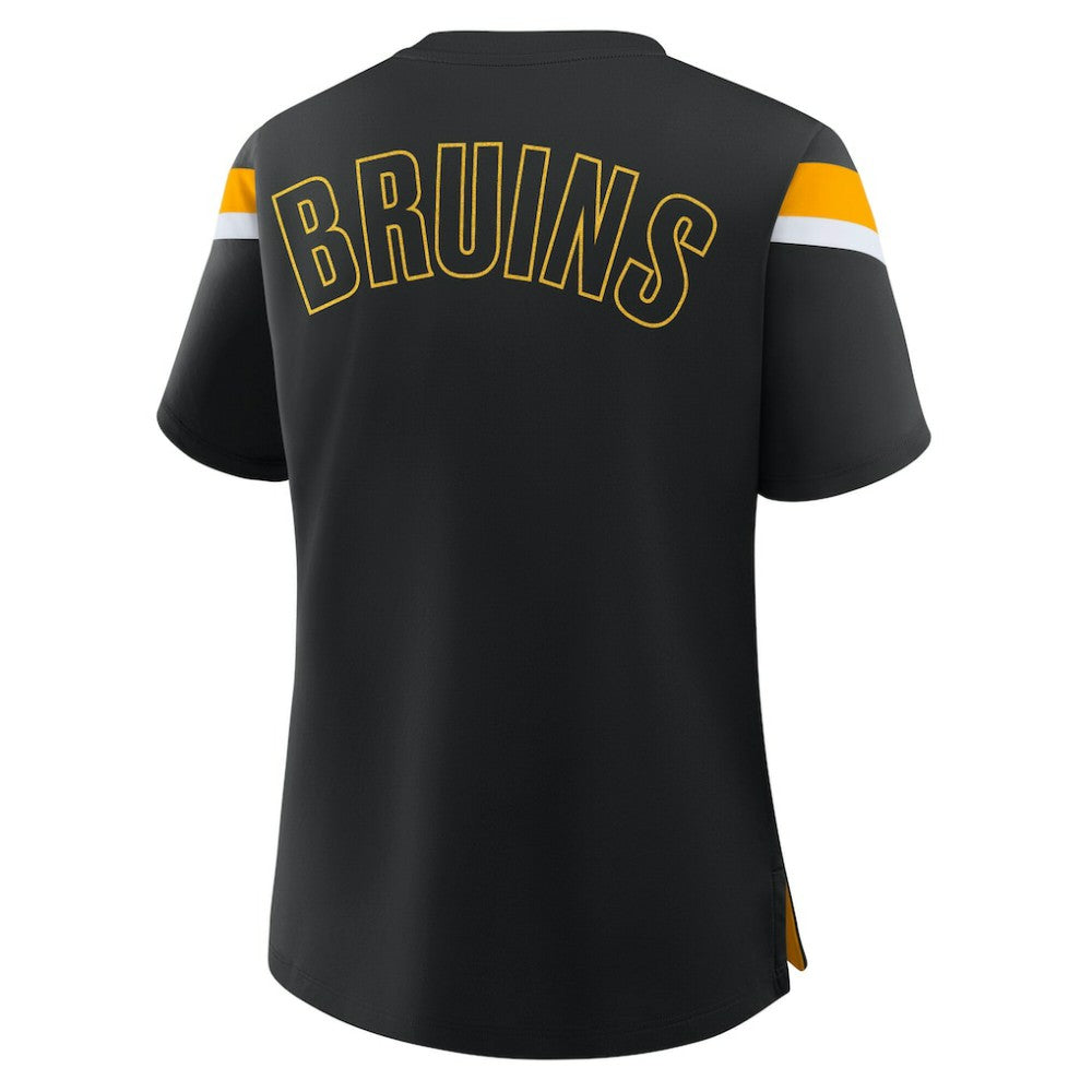 Boston Bruins Fanatics Women's Offside Athena T-Shirt - Black | US 202756707