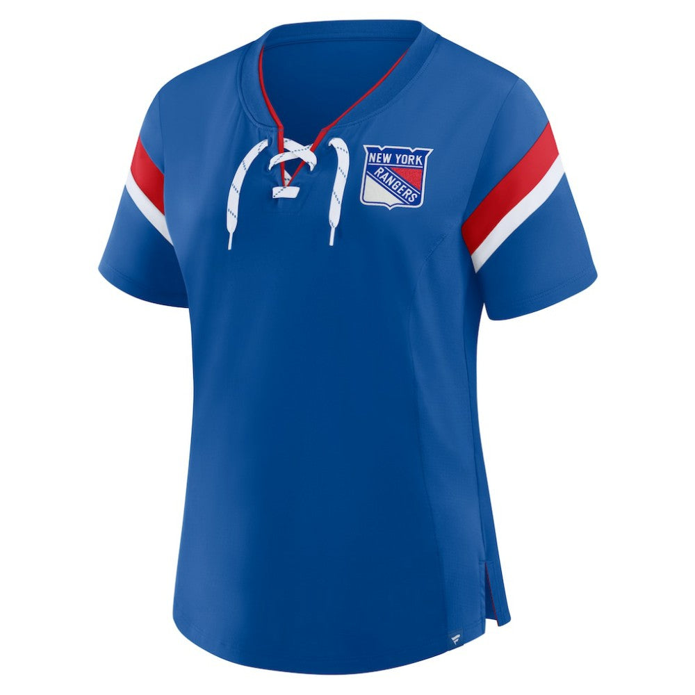 New York Rangers Fanatics Women's Offside Athena T-Shirt - Blue | US 202756708