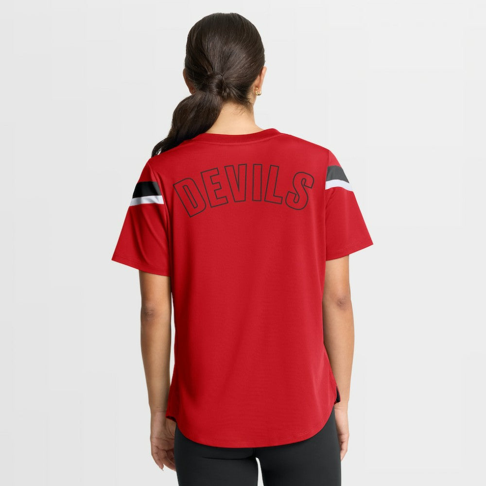 New Jersey Devils Fanatics Women's Offside Athena T-Shirt - Red | US 202756712