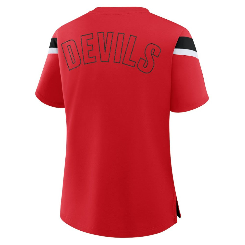 New Jersey Devils Fanatics Women's Offside Athena T-Shirt - Red | US 202756712