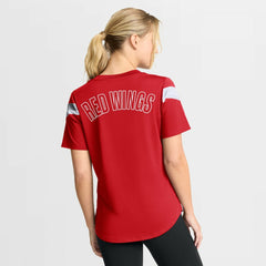 Detroit Red Wings Fanatics Women's Offside Athena T-Shirt - Red | US 202756714