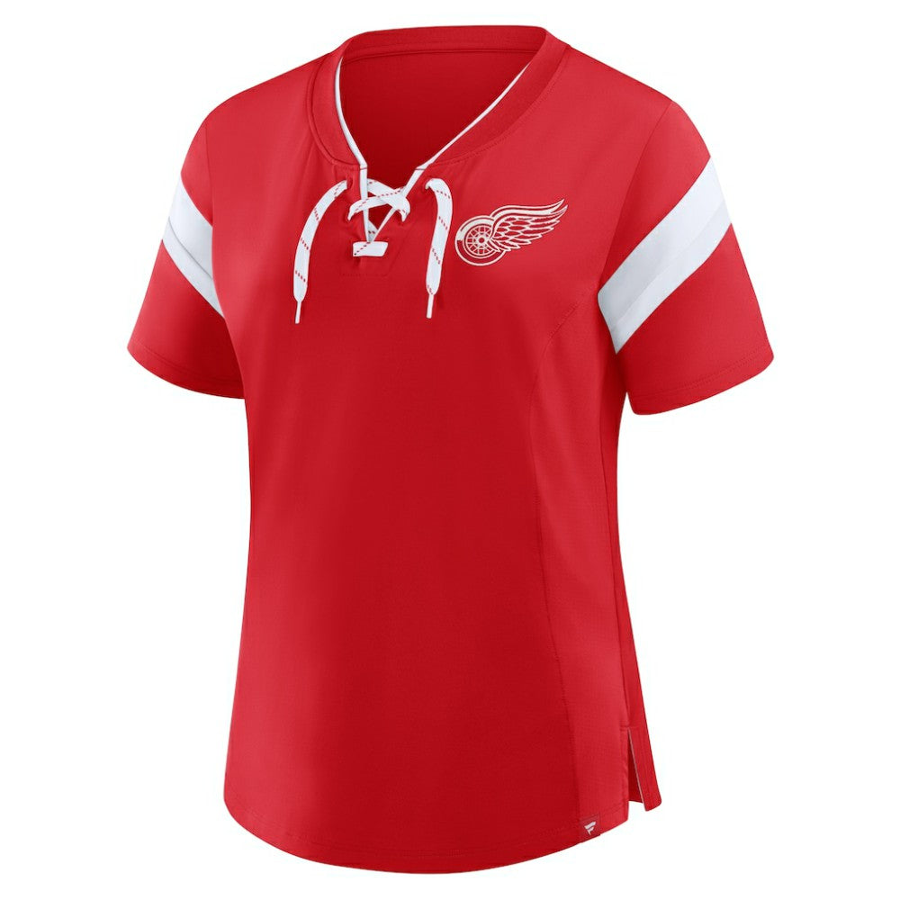 Detroit Red Wings Fanatics Women's Offside Athena T-Shirt - Red | US 202756714