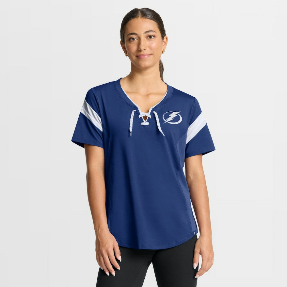 Tampa Bay Lightning Fanatics Women's Offside Athena T-Shirt - Blue | US 202756720