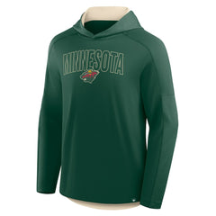 Minnesota Wild Fanatics Penalty Shot Long Sleeve Hoodie T-Shirt - Green | US 202756724