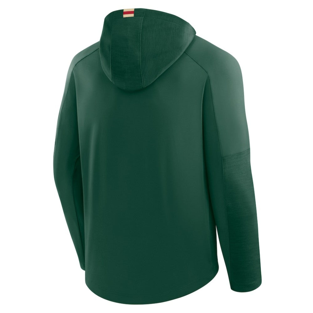 Minnesota Wild Fanatics Penalty Shot Long Sleeve Hoodie T-Shirt - Green | US 202756724