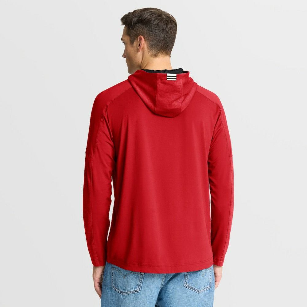 Chicago Blackhawks Fanatics Penalty Shot Long Sleeve Hoodie T-Shirt - Red | US 202756726