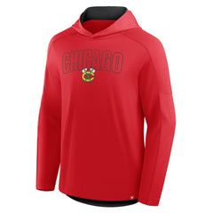 Chicago Blackhawks Fanatics Penalty Shot Long Sleeve Hoodie T-Shirt - Red | US 202756726