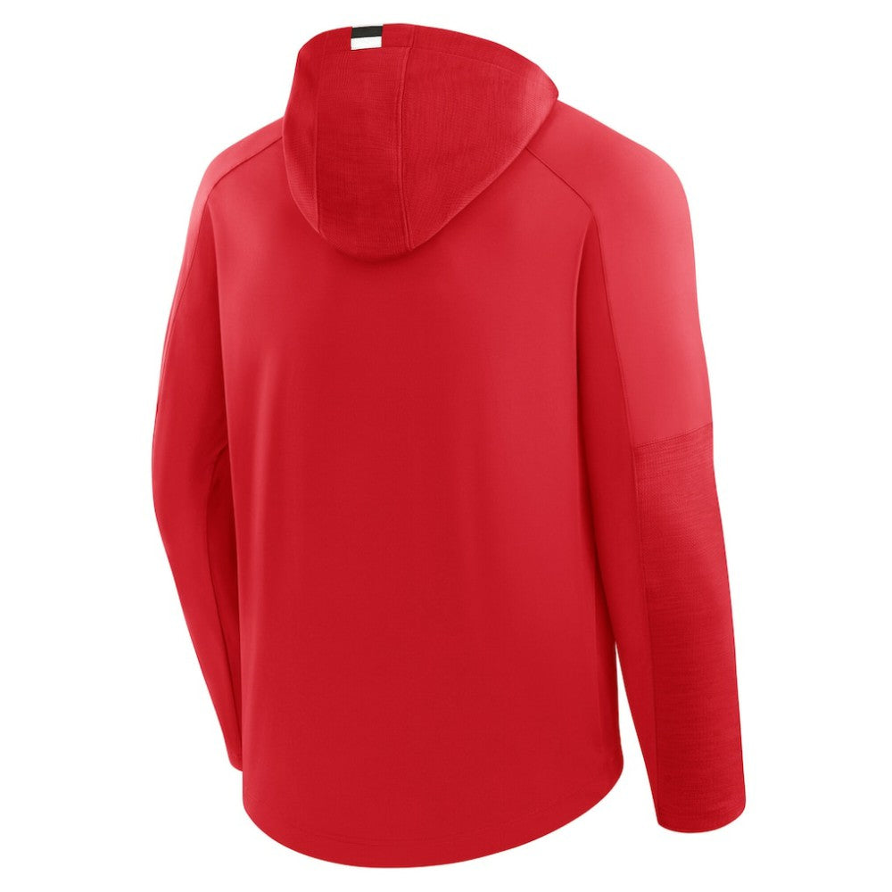 New Jersey Devils Fanatics Penalty Shot Long Sleeve Hoodie T-Shirt - Red | US 202756728