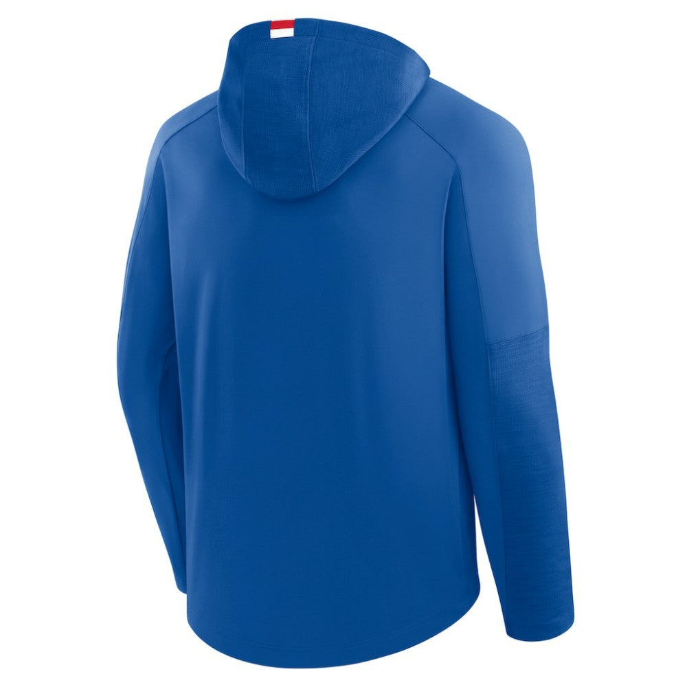 New York Rangers Fanatics Penalty Shot Long Sleeve Hoodie T-Shirt - Blue | US 202756730