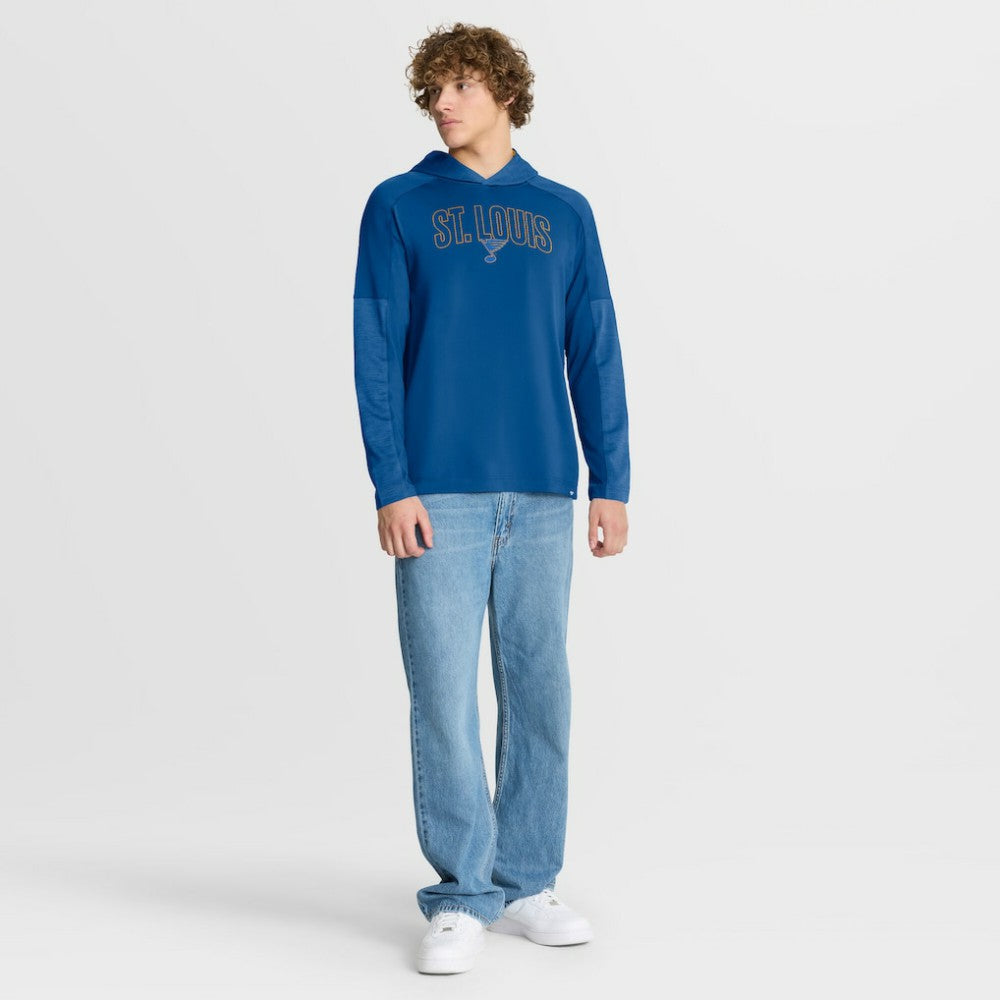St. Louis Blues Fanatics Penalty Shot Long Sleeve Hoodie T-Shirt - Blue | US 202756739