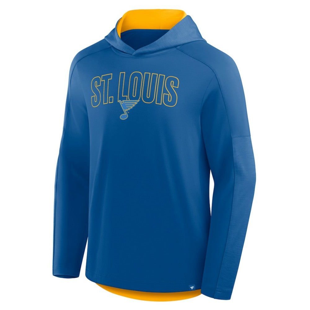 St. Louis Blues Fanatics Penalty Shot Long Sleeve Hoodie T-Shirt - Blue | US 202756739