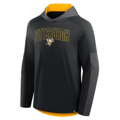 Pittsburgh Penguins Fanatics Penalty Shot Long Sleeve Hoodie T-Shirt - Black | US 202756741