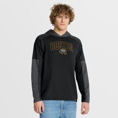 Boston Bruins Fanatics Penalty Shot Long Sleeve Hoodie T-Shirt - Black | US 202756742