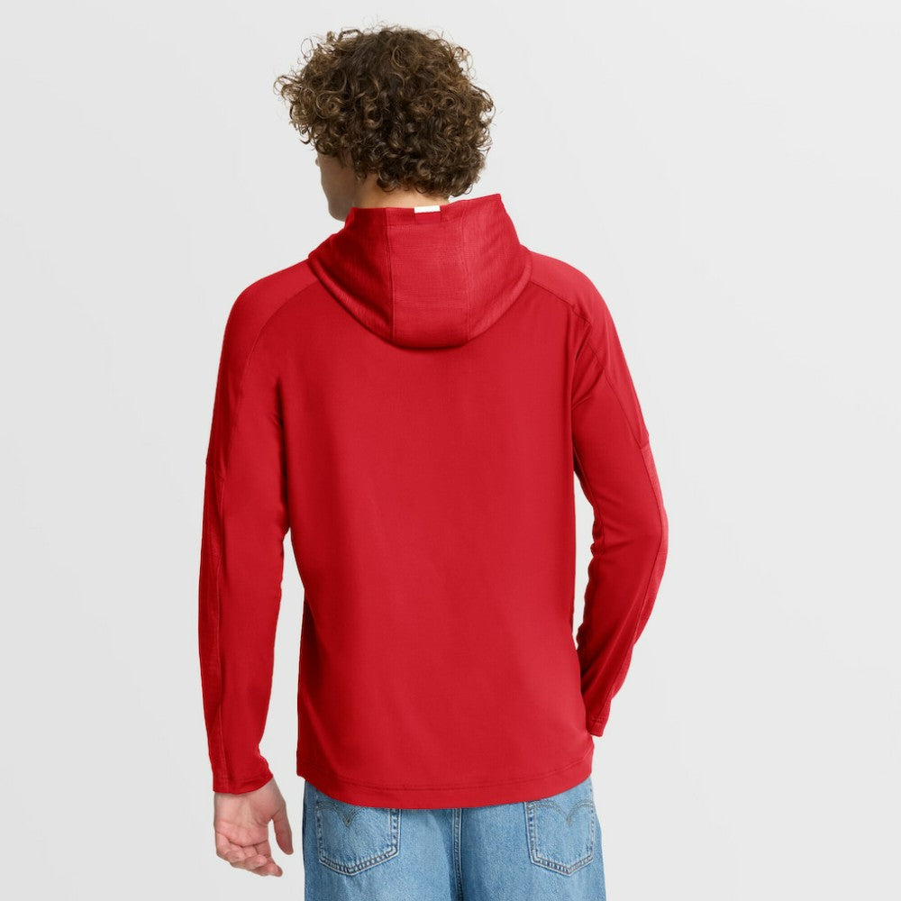 Detroit Red Wings Fanatics Penalty Shot Long Sleeve Hoodie T-Shirt - Red | US 202756746