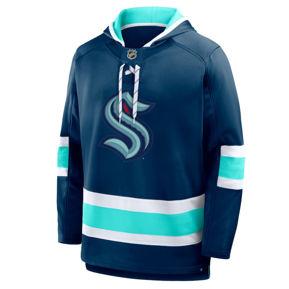 Seattle Kraken Fanatics Prime Time Fleece Hoodie - Deep Sea Blue | US 202756748