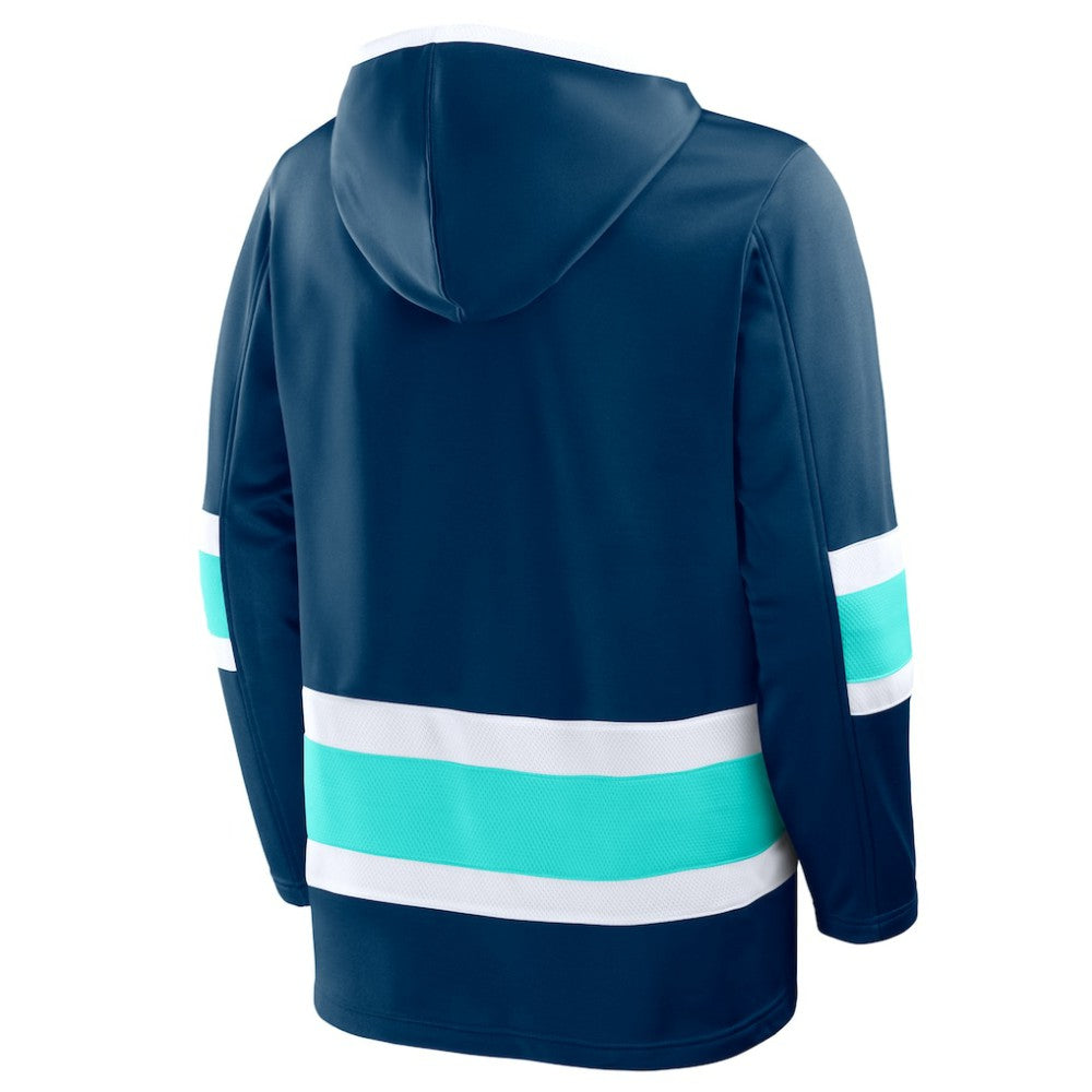 Seattle Kraken Fanatics Prime Time Fleece Hoodie - Deep Sea Blue | US 202756748
